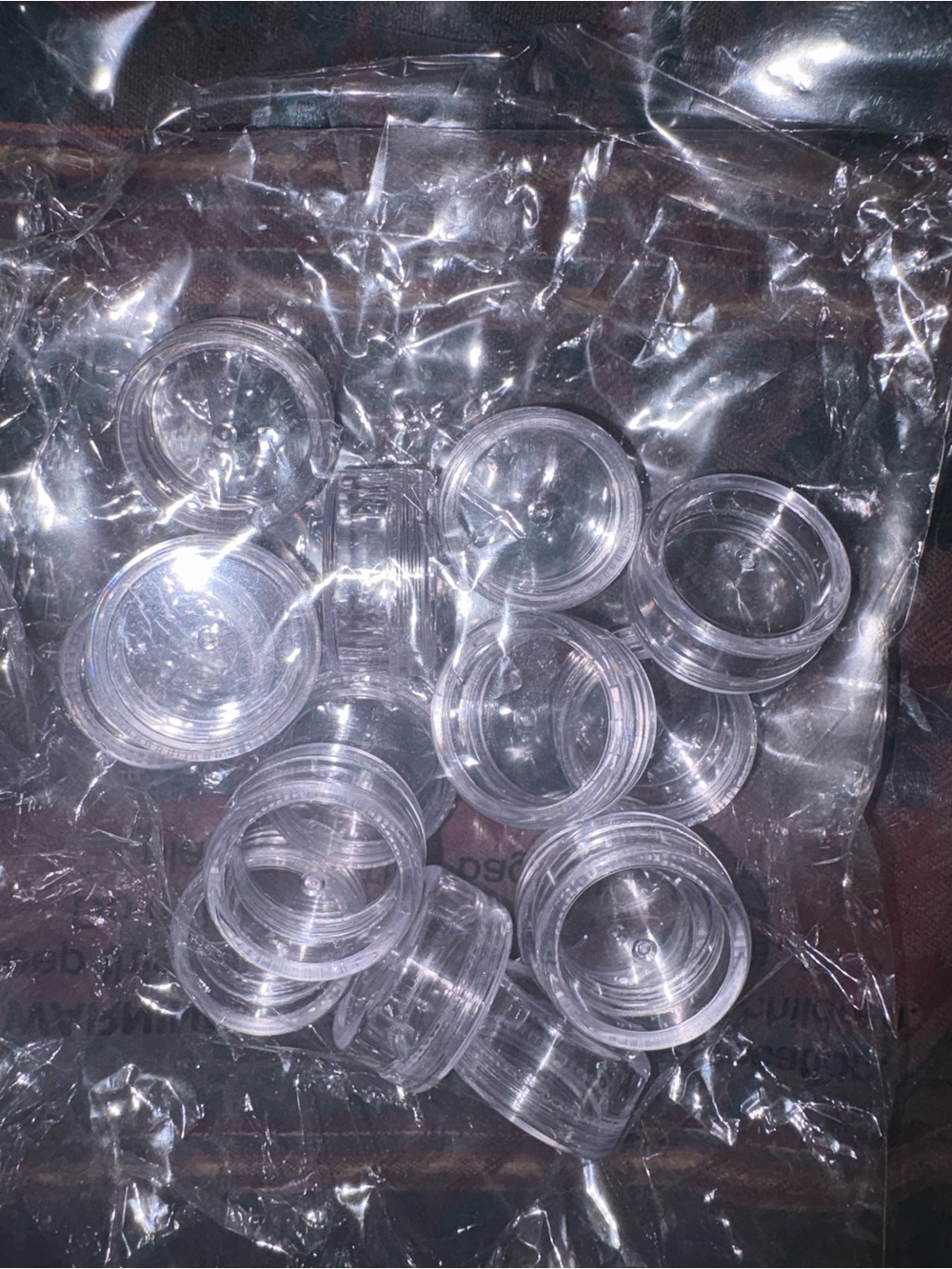 15 Clear Plastic Sample Jars - Set of Small Containers